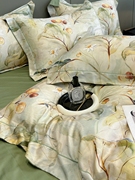 秋冬80支天丝棉磨毛床单四件套数码印花被套加厚保暖柔软床上用品