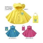 日本儿童雨衣轻薄速干甜美可爱婴幼儿男女，宝宝斗篷式雨披网红ins