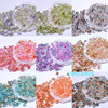 中国风水墨画透明彩色圆珠子DIY饰品配件彩绘玻璃珠手工手链材料