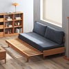 实木沙发床多功能客厅，两用折叠床榻榻米双人，小户型简约伸缩抽拉床