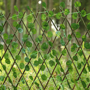 伸缩木栅b栏防腐阳台，户外庭院围栏，仿真绿植装饰护栏花园花架竹篱