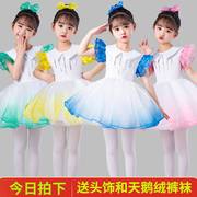 六一儿童演出服蓬蓬裙现代舞幼儿园小学生公主裙纱裙可爱女童日常