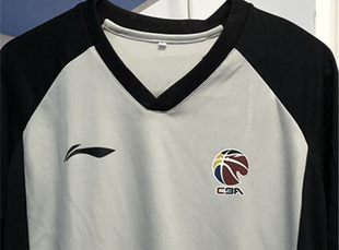 cba经典篮球裁判服上衣，专业男女裁判员，可定制印字印号