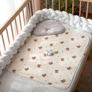 新生隔尿垫婴儿床单宝宝a类有机棉双面防水姨妈垫可洗月经期床垫
