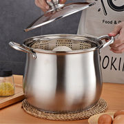 加厚汤锅不锈钢复底家用大汤锅电磁炉煮粥锅大容量煲汤锅燃气可用
