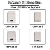 5 Pieces 1 Port P/FP Cat 6/Cat 5e Network Surface mounted Bo