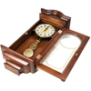欧式古董钟客厅老式实木静音挂钟中式复古长方形摆钟整点报时钟表