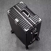 复古铝框行李箱加厚24时尚26拉杆箱28寸男女结实耐用旅行密码皮箱