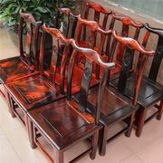 红木官帽椅凳子老挝大红酸枝靠背凳交趾黄檀换鞋洗脚凳实木小椅子