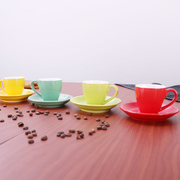简约陶瓷咖啡杯创意拿铁70ml意式浓缩espresso咖啡杯带碟下午茶杯