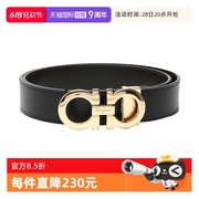 自营Ferragamo/菲拉格慕男士商务休闲牛皮革带扣式皮带675542