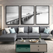 客厅墙面装饰画大海风景，画现代简约沙发背景墙，壁挂歺厅画创意壁画