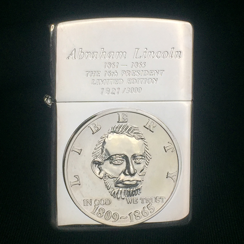 zippo打火机 1994年底刻老机 镀银贴章林肯第十六总统限量珍藏版在类目 ZIPPO/瑞士军刀/眼镜, 品牌打火机及配件, ZIPPO/芝宝中 - 来自Buy2taobao.com提供专业的淘宝代购服务