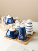 日式风厨房用品酱料醋瓶储备瓶手绘陶瓷调味瓶创意油壶醋壶调料壶