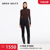 Miss Sixty复合绒牛仔裤女士修身小脚铅笔裤复古显瘦四扣高腰