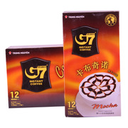 越南进口盒装冲饮 216g中原G7咖啡 卡布奇诺速溶咖啡