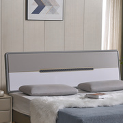 床头板简约现代板式双人床头1.5米1.8米2.0米白色烤漆床靠背定制