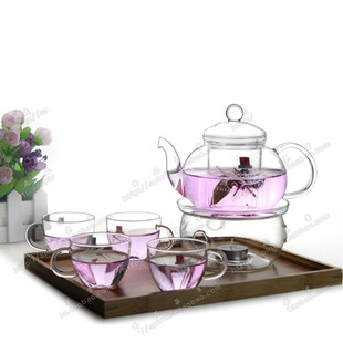 一屋窑耐热玻璃茶具，套装花茶壶茶杯整套花草功夫红茶茶具礼盒
