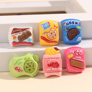 卡通饼干巧克力糖果食玩 奶油胶diy手机壳材料发夹发饰配件文具盒