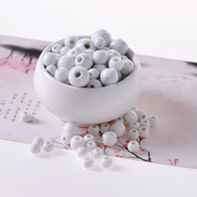 手工diy制作成人材料包白色圆形珠子学生手链串珠陶瓷小饰品散珠