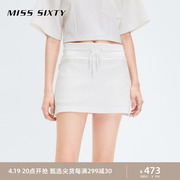 misssixty2023秋季针织裙裤女简约时尚甜酷运动风短裙系带