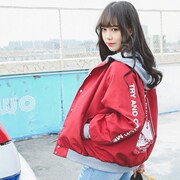 港风棒球服少女春秋装2018学生外套韩版宽松学院BF原宿外衣服