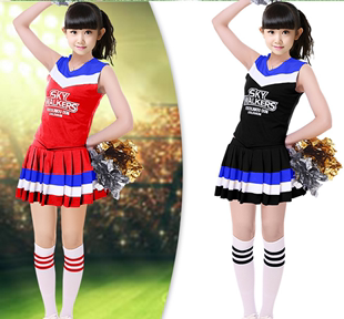 啦啦队服装足球宝贝拉拉队服女套装少女时代演出服成人啦啦操服装