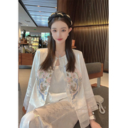新中式国风改良重工刺绣薄款外套，女装早秋高级感轻奢气质长袖上衣