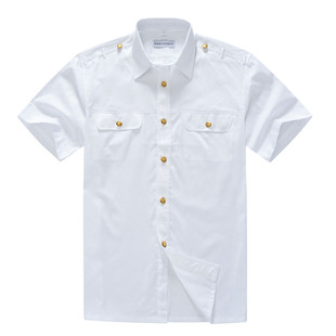 铁路制服白色男短袖长袖工作服衬衣铁路局新式路服