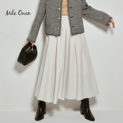 Mila Owen 24春季休闲光泽感橡筋吊带半身裙女09WFS241911