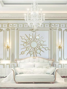 5d欧式石膏线壁纸轻奢立体电视，背景墙纸美式客厅，卧室床头装饰壁画