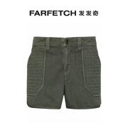 Zadig&Voltaire女士Sei 斜纹布迷你短裤FARFETCH发发奇