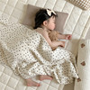 婴儿纱布盖毯新生儿毯子宝宝薄毯夏季儿童幼儿园午睡空调小被子