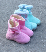 满2双1.7瑕疵女童高帮内侧拉链内里加绒童靴冬季保暖