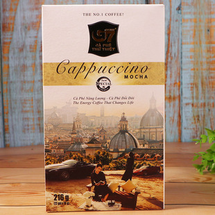 买2盒越南中原咖啡g7卡布奇诺摩卡咖啡，三合一216克