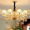 欧式奢华客厅玻璃水晶吊灯现代简约创意卧室餐厅个性简欧LED灯具