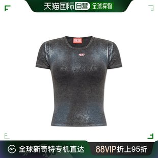 香港直邮潮奢diesel迪赛女士圆领短袖t恤