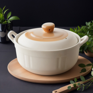 陶土砂锅炖锅大容量，家用燃气明火陶瓷煲耐高温瓦罐汤煲米线锅石锅