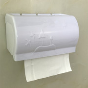 吸盘式卫生间纸巾盒卷纸筒抽纸免打孔防水浴室创意厕纸盒厕所家用