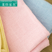 毛巾被纯棉儿童单人双人夏季薄小毛毯被子纱布午睡毯子夏天空调毯