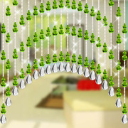 葫芦风水帘珠帘水形隔断帘玄关，帘拱晶卫子间帘生客厅入户过道门帘