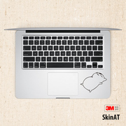 SkinAT 适用于苹果电脑贴膜MacBook腕托膜护腕贴掌托创意保护贴纸