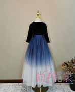 北京出租儿童礼服公主裙大童钢琴伴奏演出服小女孩主持人礼服裙