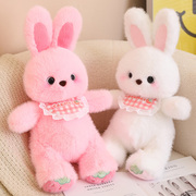 可爱兔子毛绒玩具小白兔子公仔布娃娃草莓兔玩偶睡觉抱枕靠垫礼物