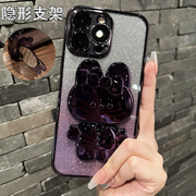 折叠补妆镜子适用苹果14promax手机壳iphone14全包镜头膜，13电镀xsmax软硅胶12高级感11奢华xxr女78plus