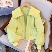 绿色小香风外套女春秋，款2023高级感超好看娃娃，领薄款休闲夹克