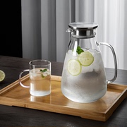 冷水壶玻璃耐高温家用大容量凉水杯泡茶壶套装耐热开水瓶2008