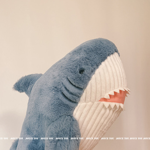 新ins网红独角鲸鱼公仔毛绒玩具沙发靠枕大号长条玩偶礼物鲨鱼抱