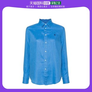 韩国直邮POLO RALPH LAUREN24SS衬衫女211920516012 RIVIERA BLUE