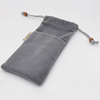 tman充电宝收纳袋手机绒布保护套适用于小米酷泰科倍思罗马仕移动电源防尘束口数据线硬盘袋卡包数码鼠标